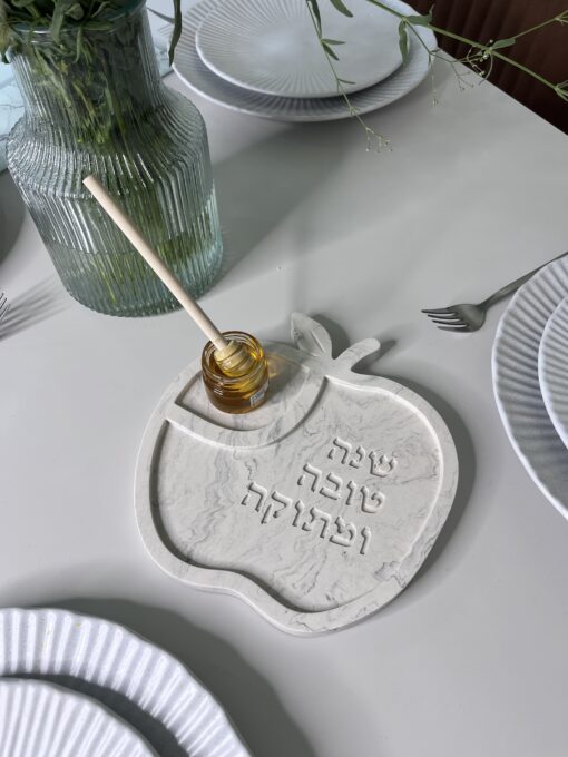מעמד לדבש בטון שייש אפור