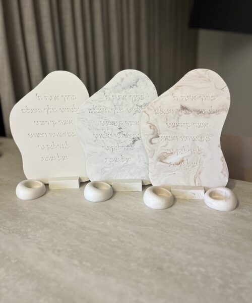 סט הדלקת נרות שייש 2