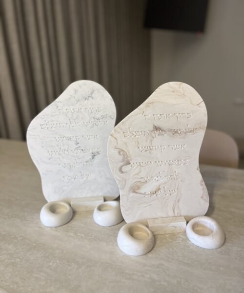 סט הדלרת נרות שייש 1