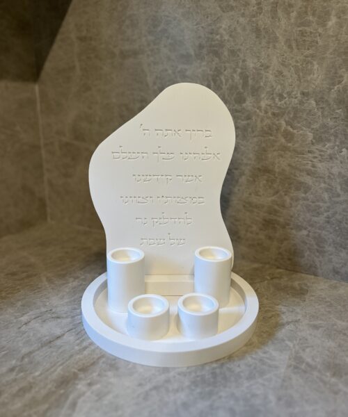 סט הדקלת נרות מלא לבן חלבי