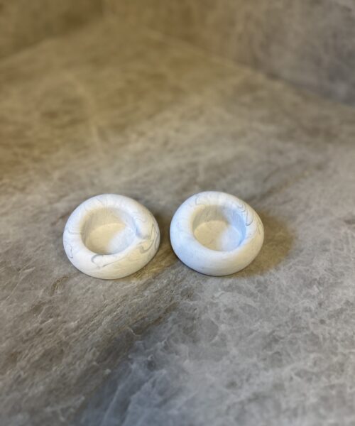 פמוט דגם תבל שייש אפור