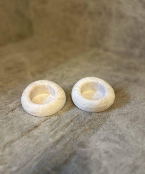 פמוט דגם תבל שייש חום