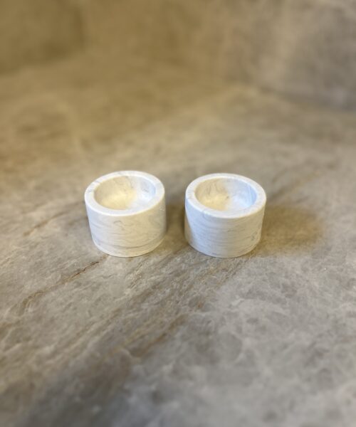 פמוטי בטון נמוכים שייש אפור