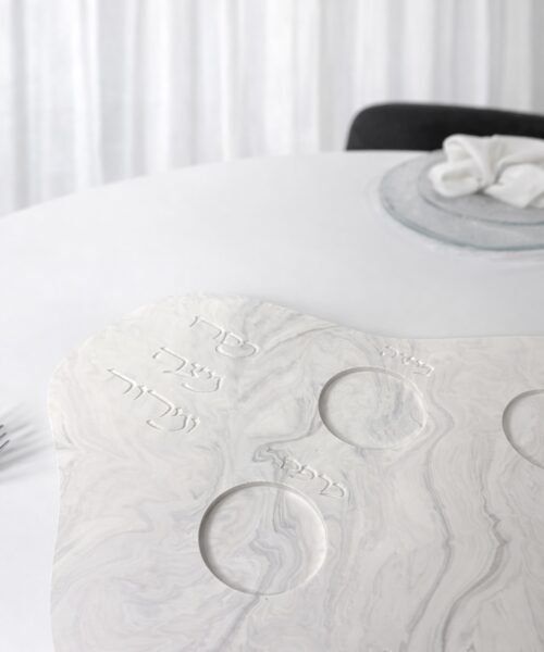 מגש ליל הסדר שיש אפור 2,